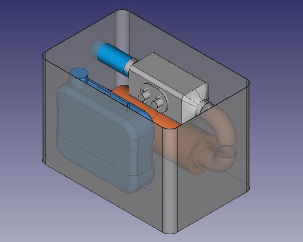 Dachzelt-Heizung CAD